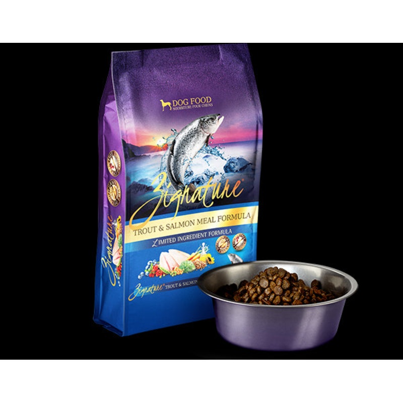Zignature Dry Dog Food – Trout & Salmon – 4lb Bag