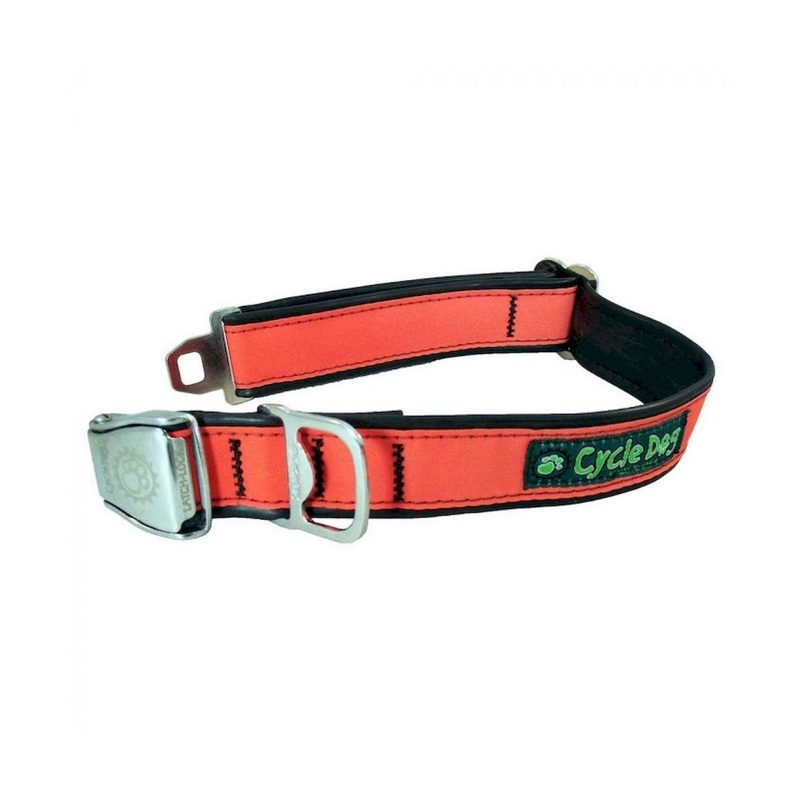 Cycle Dog Orange MAX Reflective Dog Collar Medium