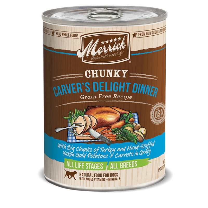 Merrick Chunky Carver’s Delight Dinner Grain Free Recipe 12.7oz