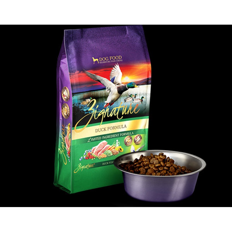 Zignature Dry Dog Food – Duck – 25lb Bag