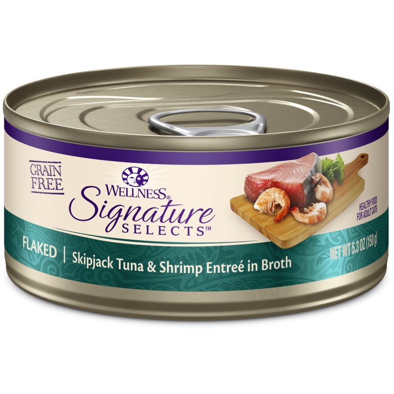 Wellness Signature Selects Flaked Skipjack Tuna & Shrimp 5.3oz