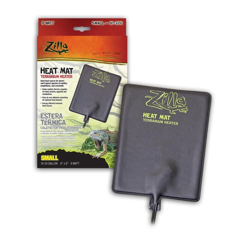 ZILLA Heat Mat Small 10-20gal 6×8 8W