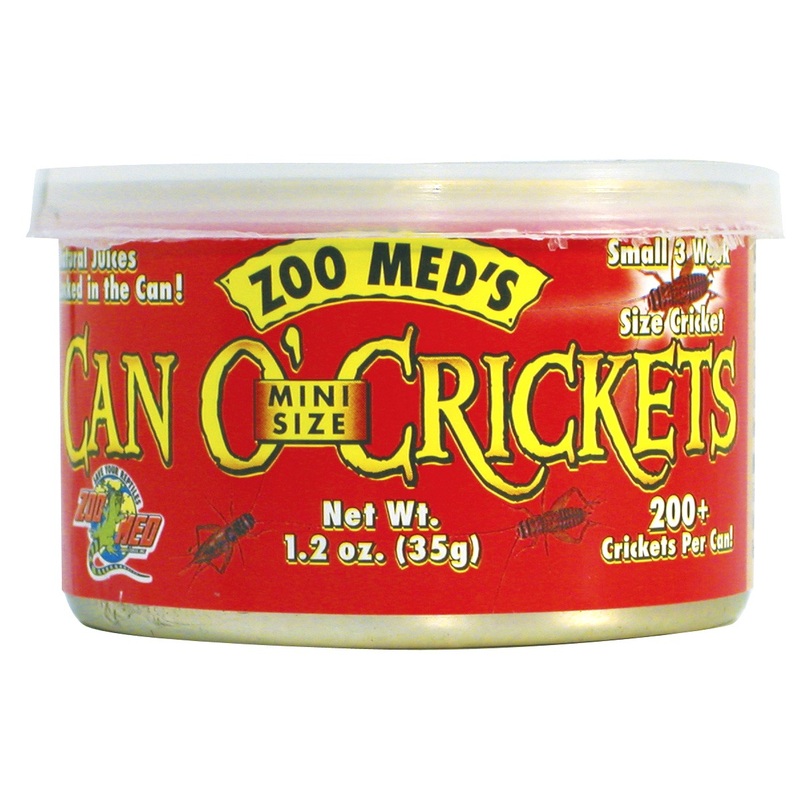 ZOO MED Can O’ Mini Size Crickets 1.2oz