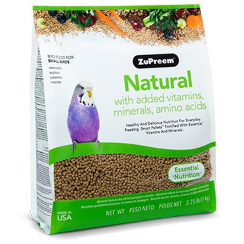 Zupreem Natural with Added Vitamins, Minerals, Amino Acids Small Birds 2.25lb