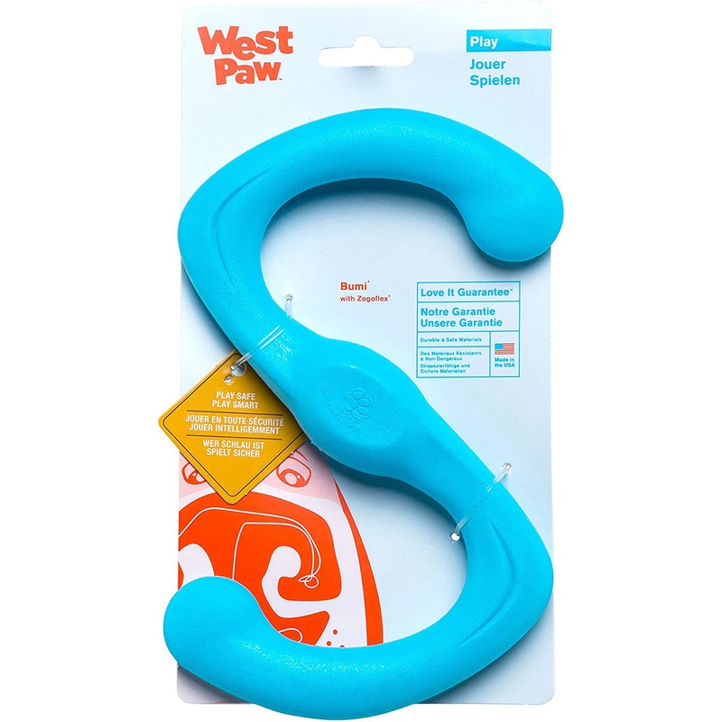 West Paw Zogoflex Bumi Large 9.5 Aqua Dog Toy