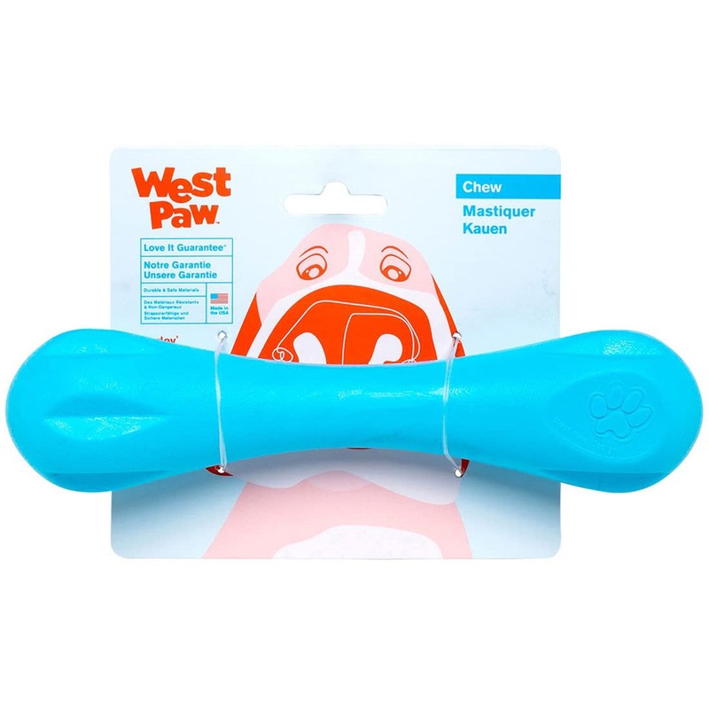 West Paw Zogoflex Hurley 4.5 Extra Small Aqua Dog Toy