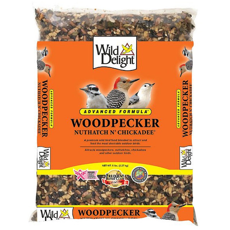 Wild Delight Woodpecker Nuthatch N Chickadee Wild Bird Food 5lb