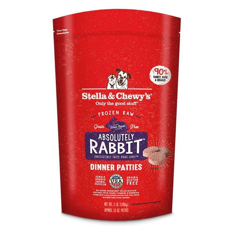 Stella & Chewy’s Absolutely Rabbit Frozen Raw Dinner Patties Dog Food 6lb