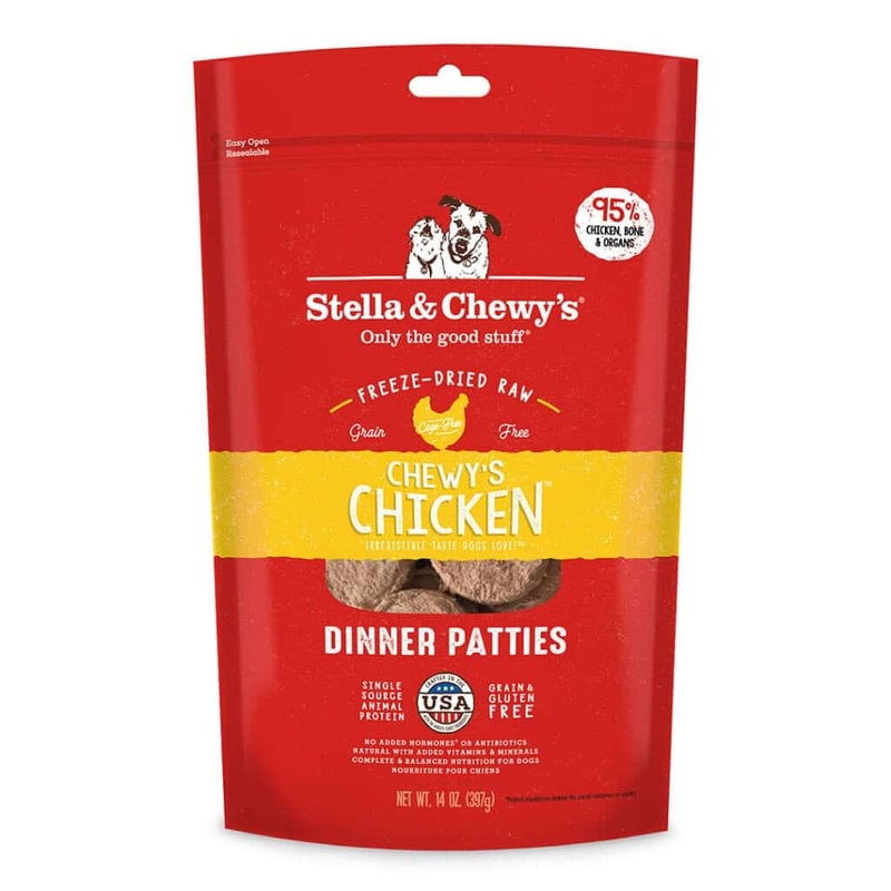Stella & Chewy’s Chicken Freeze-Dried Raw Dinner Patties Dog Food 14oz
