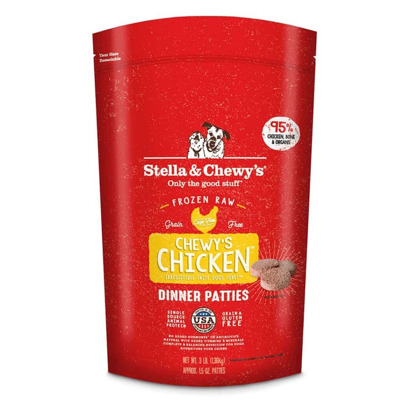 Stella & Chewy’s Chicken Frozen Dinner Patties Raw Dog Food 6lb