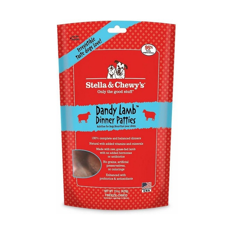 Stella & Chewy’s Freeze Dried Dandy Lamb Raw Diet Dog Food 15oz