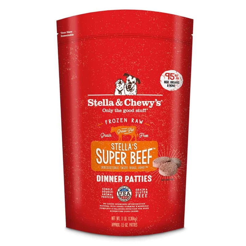 Stella & Chewy’s Stella’s Super Beef Frozen Raw Dinner Patties Dog Food 6lb