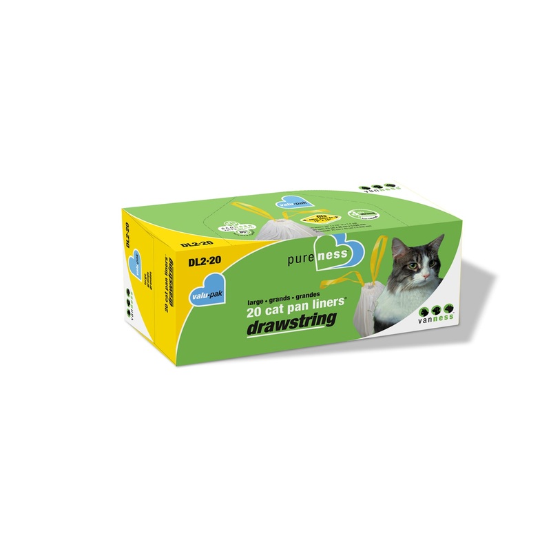 Van Ness Large Drawstring Valu-Pak Cat Pan Liners 20 Count