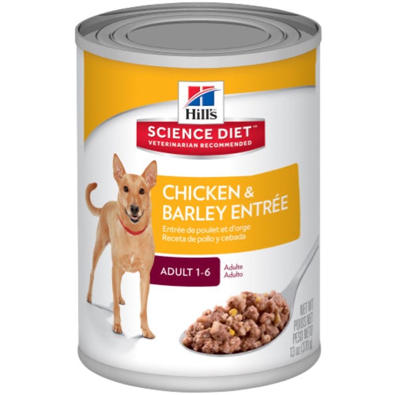Hill’s Science Diet Adult Chicken and Barley Entree 13oz