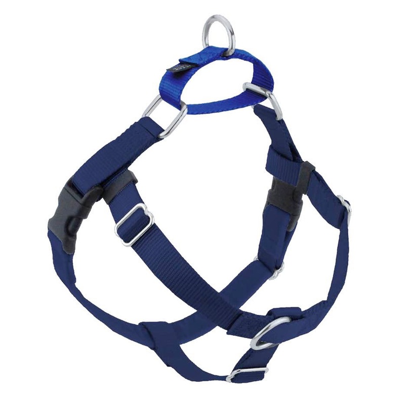 2 Hounds Design Navy Blue Freedom No-Pull Dog Harness 5/8 Small 20-24
