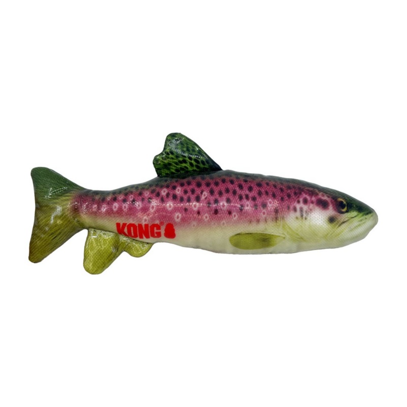 Kong Shieldz Wildz Fish Trout Dog Toy M