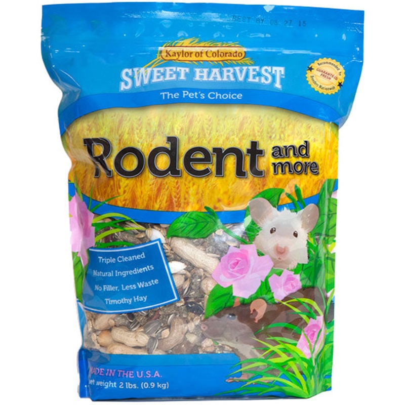 Sweet Harvest Rodent And More Rodent Food, 4 lbs Bag – Food Mix for Mice, Rats, and other Rodents