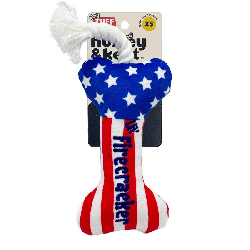 Huxley & Kent Tiny Tuff Lil’ Firecracker Bone Dog Toy