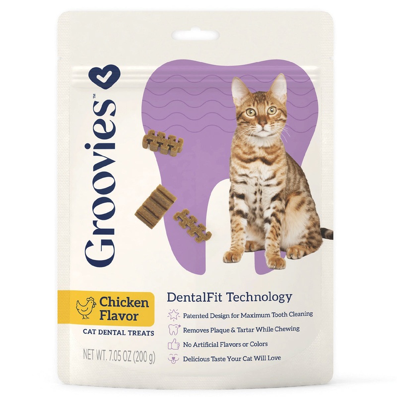 Groovies Cat Dental Treats 7.05oz