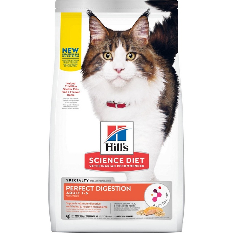 Hill’s Science Diet Adult 1-6 Perfect Digestion Salmon Cat Food 13lb