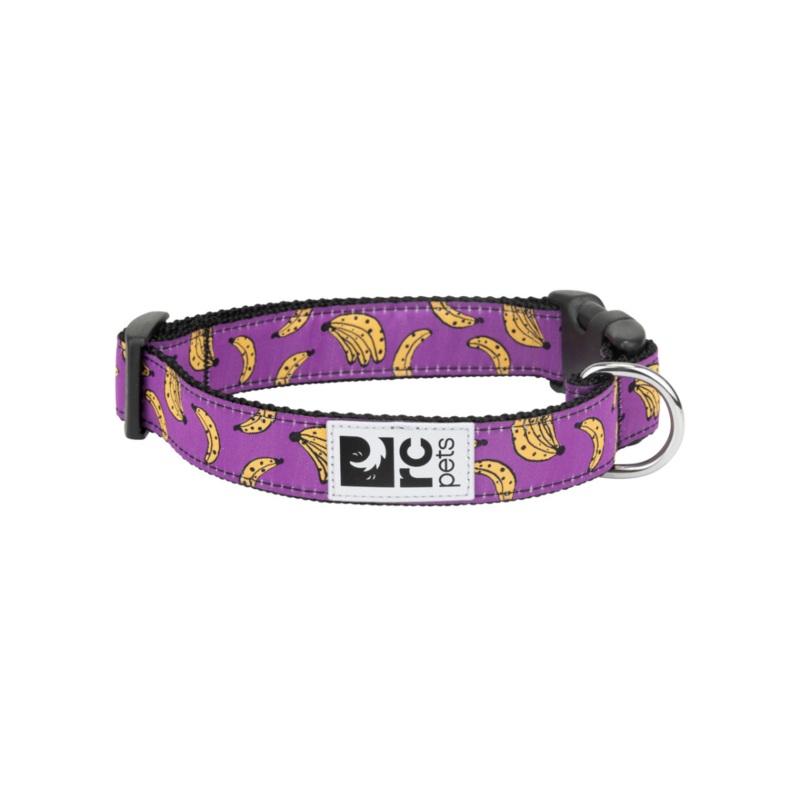 RC PETS Dog Clip Collar, Bananas, XS, 5/8/ 7- 9
