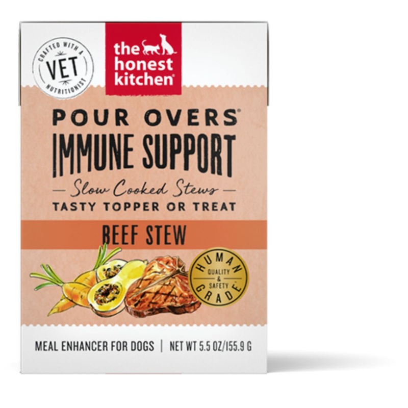 The Honest Kitchen Pour Overs Immune Support Dog Food Topper – Beef Stew – 5.5oz