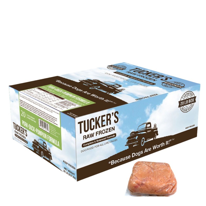 Tucker’s Frozen Pork Duck Pumpkin Dog Food 20lb