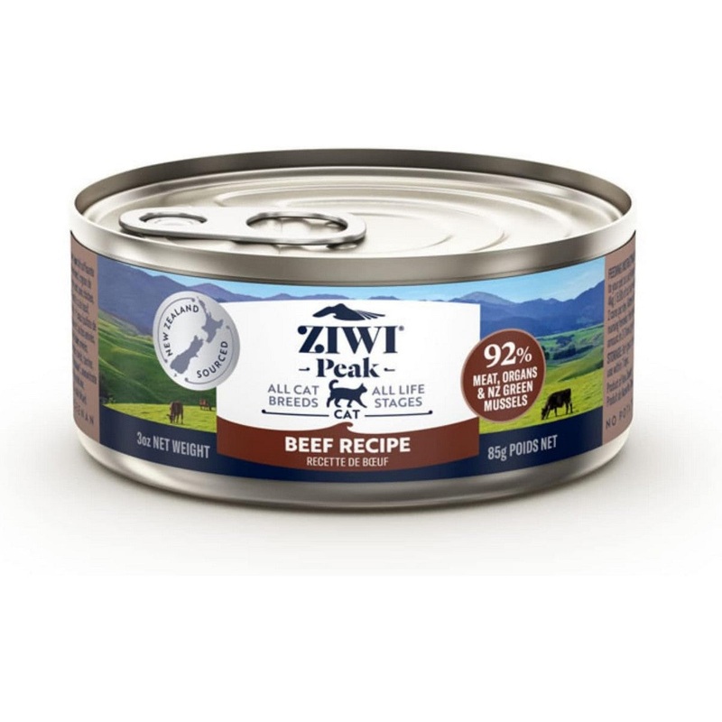 Ziwi Peak Wet Cat Food – Beef – 3oz Can