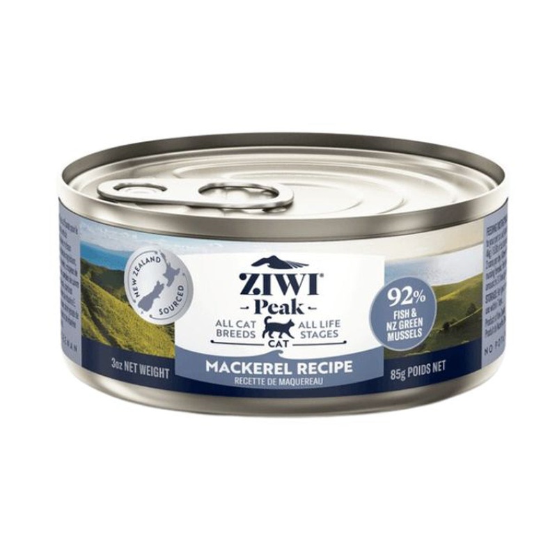 Ziwi Peak Wet Cat Food – Mackerel – 3oz Can
