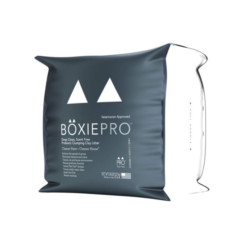 Boxiecat Scent-Free Probiotic Clumping Clay Cat Litter 28lb