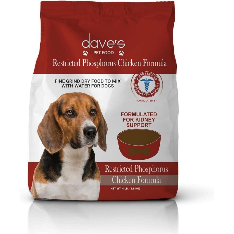 Dave’s Pet Food Restricted Phosphorus Crumbles Dry Dog Food – Chicken – 4lb Bag