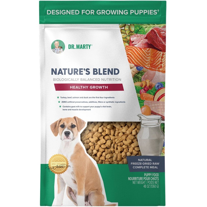Dr. Marty Nature’s Blend Freeze Dried Puppy Healthy Growth Dog Food 48oz