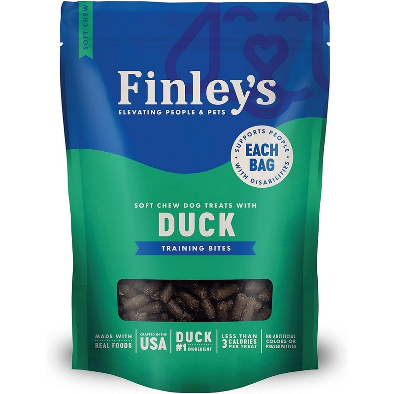 Finley’s Duck Recipe Soft Chew Training Bites Dog Treats 6oz