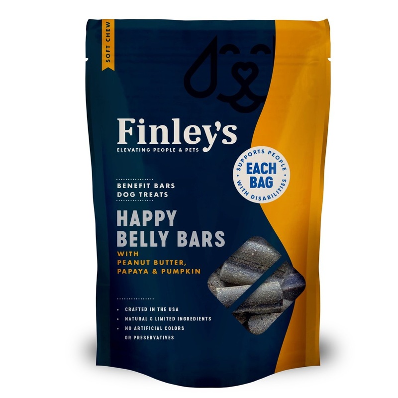 Finley’s Happy Belly Soft Chew Benefit Bars Dog Treats 6oz