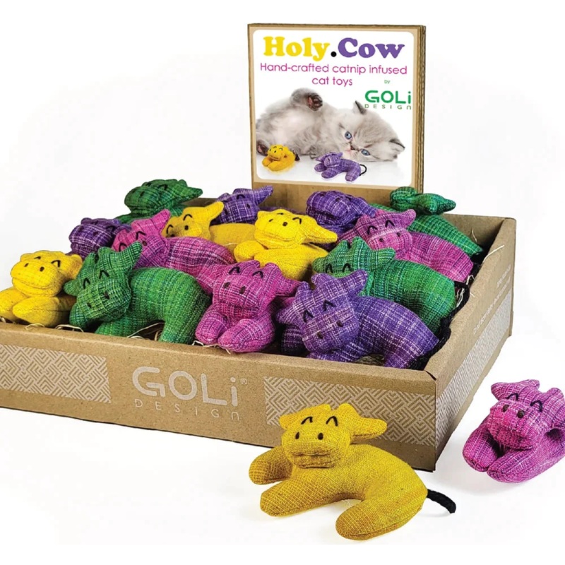Goli Design Cotton Holy Cow Cat Toys 3.25