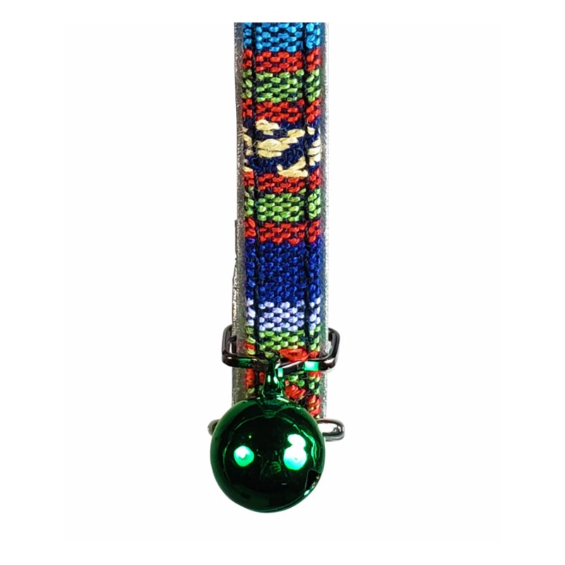 Goli Design Polyester Tapestri Spring Reflective Cat Collar 7.25
