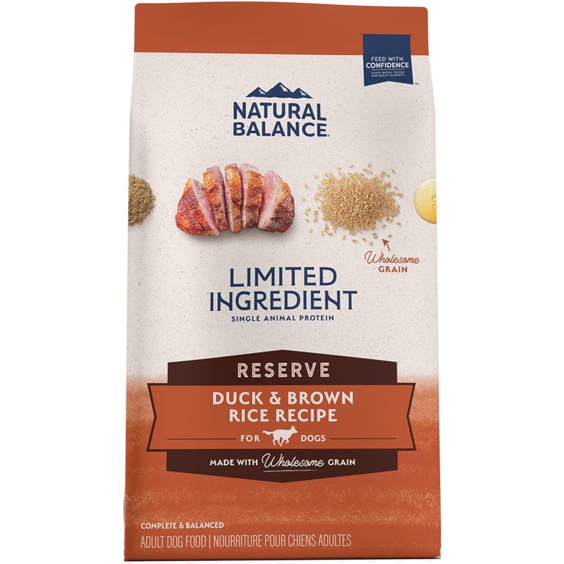 Natural Balance Reserve Dry Dog Food – Duck Brown Rice – 22lb