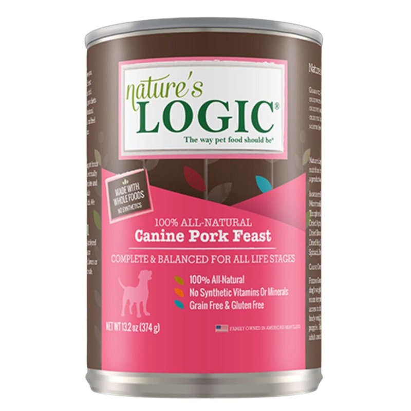 Nature’s Logic Pork Canned Dog Food 13.2oz