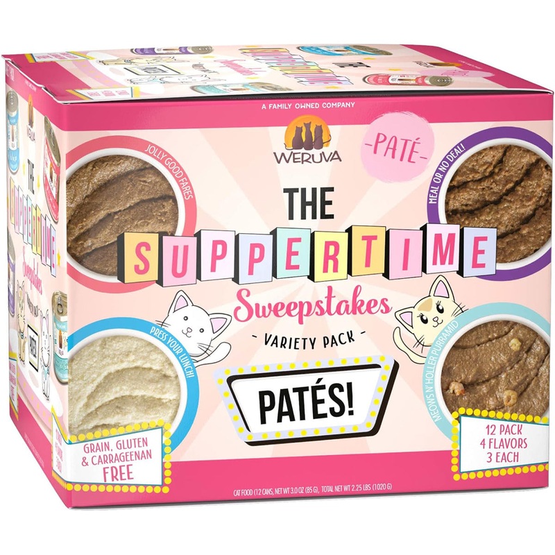 Weruva Cat Pat The Suppertime Sweepstakes Variety Pack Cat Food 3oz