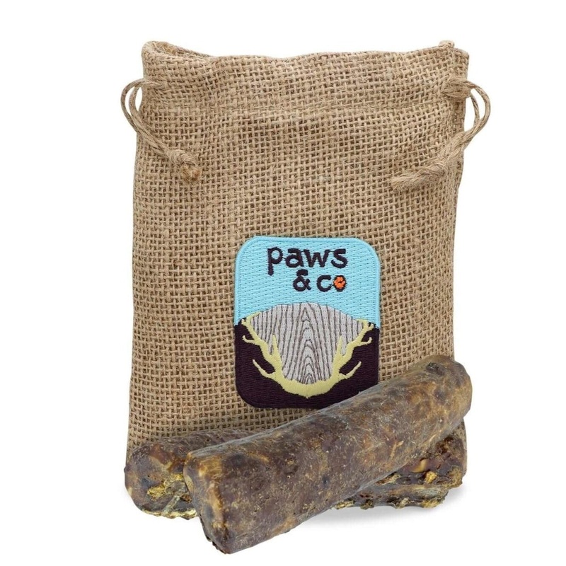 Paws & Co Beef Liver Dipped Split Elk Antler Chews Small for Dogs 4.25