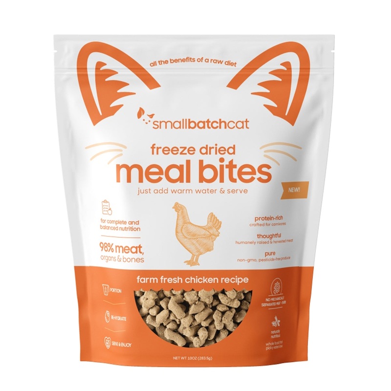 Smallbatch Freeze Dried Bites Chicken Cat Food 10oz