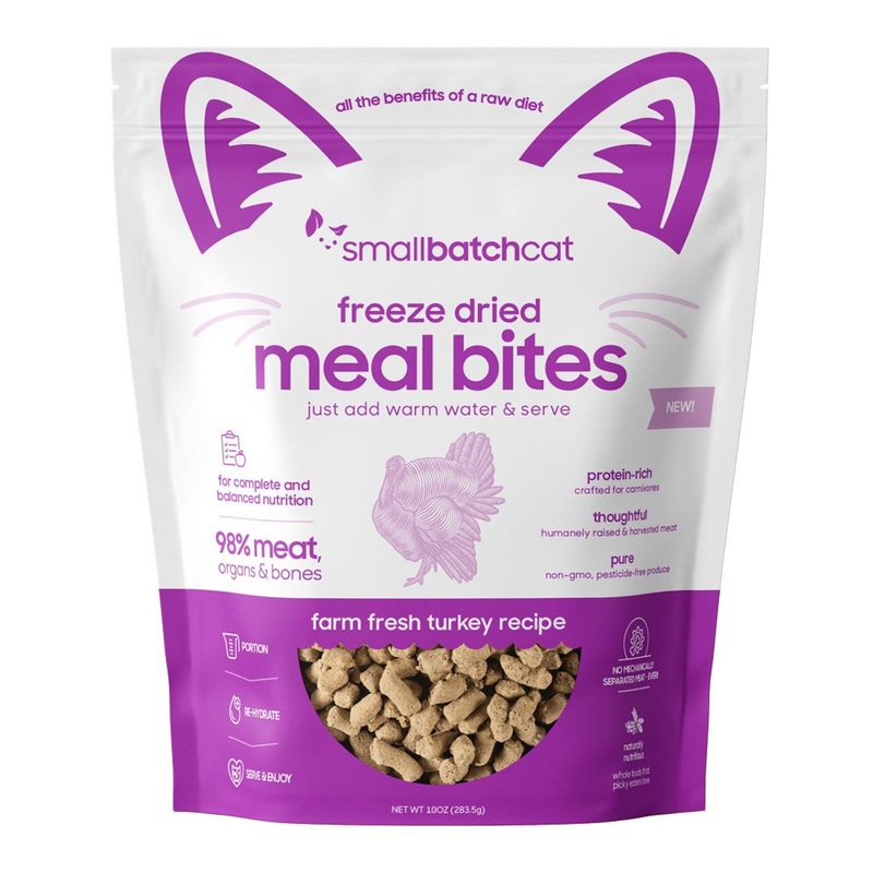 Smallbatch Freeze Dried Bites Turkey Cat Food 10oz