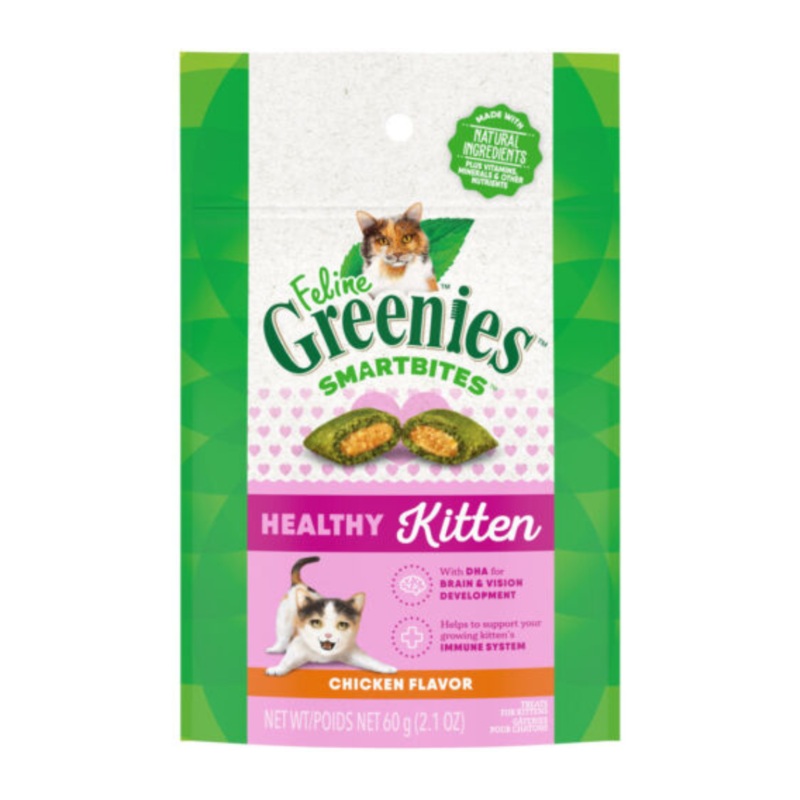 Greenies Smartbites Healthy Chicken Kitten Treats 2.1oz