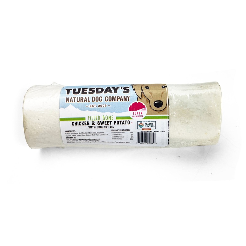 The Natural Dog Company 5 Filled Bone – Chicken and Sweet Potato Flavor