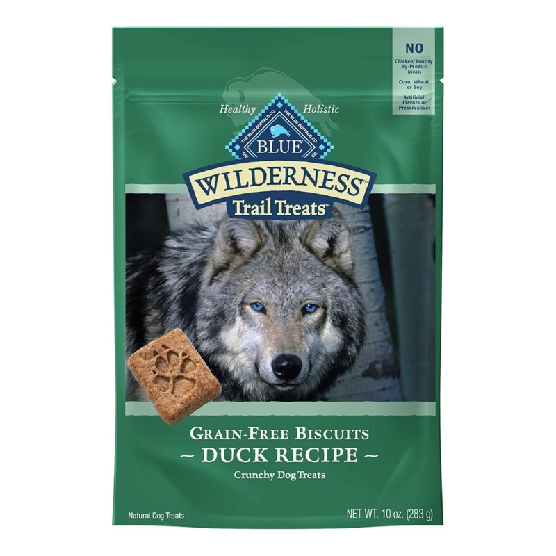 Blue Buffalo Wilderness Trail Treats Grain Free Dog Treats Biscuits Duck 10oz
