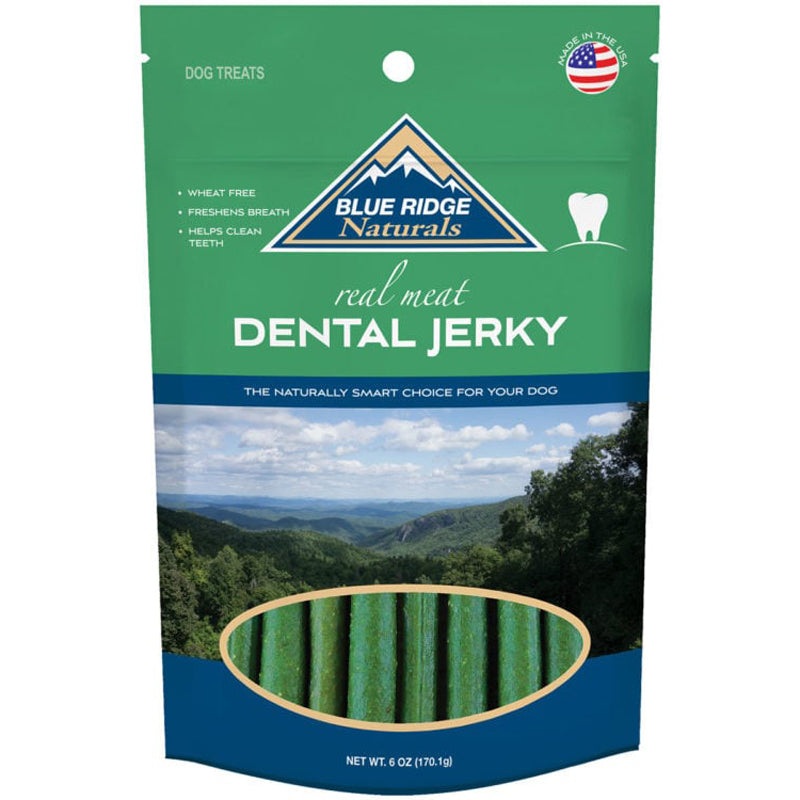 Blue Ridge Naturals Dental Jerky Treats for Dogs 6oz