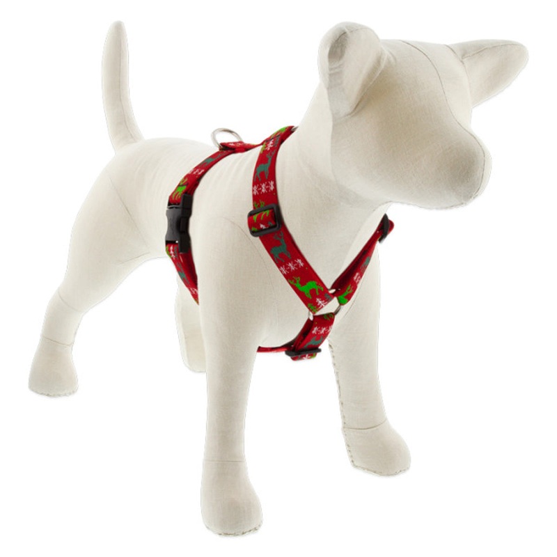 Lupine Roman Dog Harness 1 Wide 24-38 Girth Happy Holidays Red