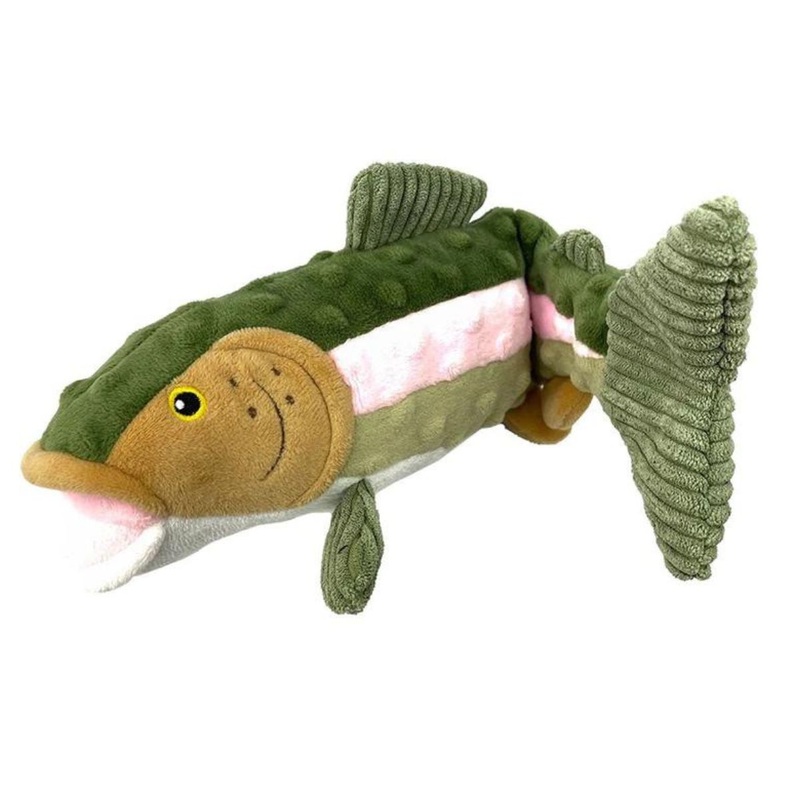 Tall Tails Plush Twitch Trout 15 Dog Toy