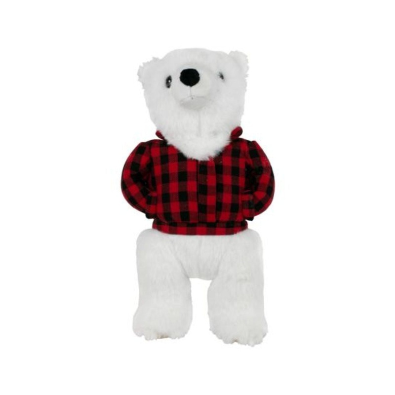 Tall Tails Polar Bear With Jacket 12 Dog Toy
