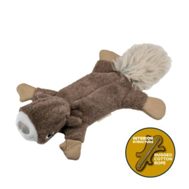Tall Tails Stuffless Squirrel Squeaker Dog Toy 16